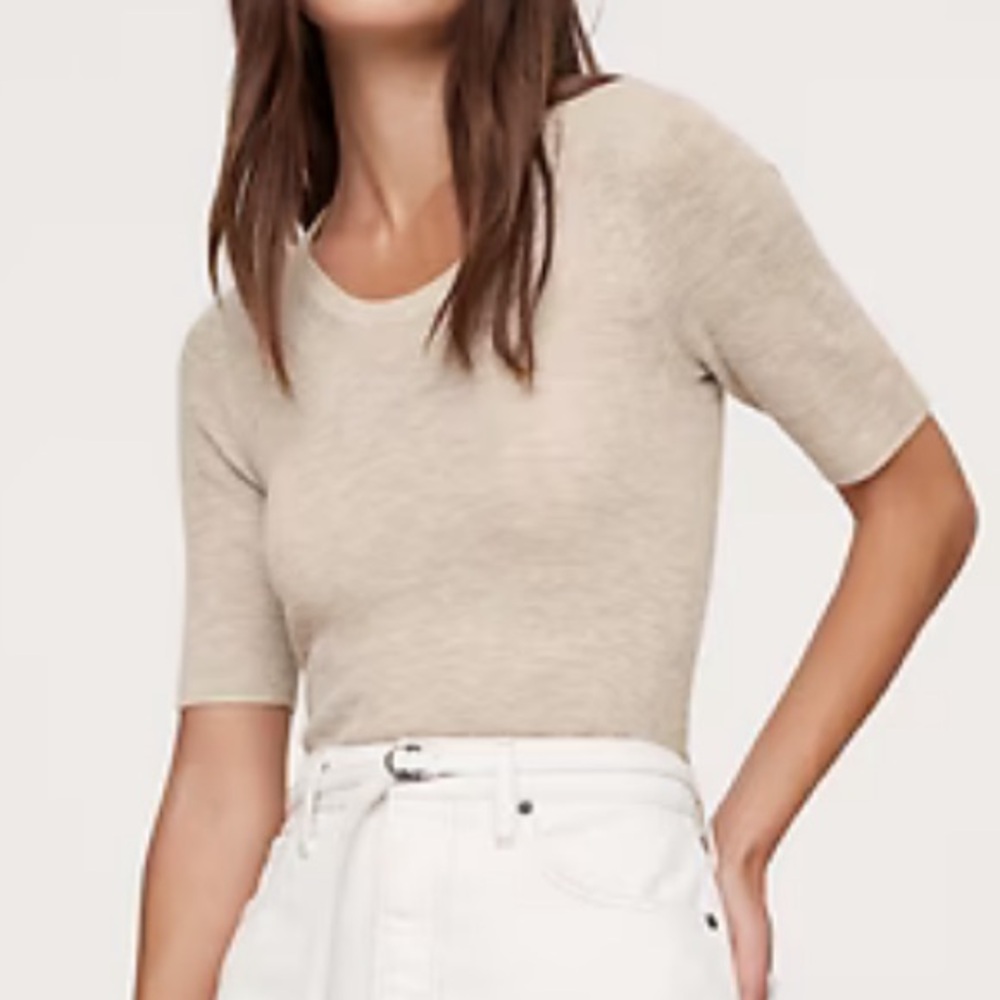 Banana Republic Featherweight Cashmere Scoopneck Sweater